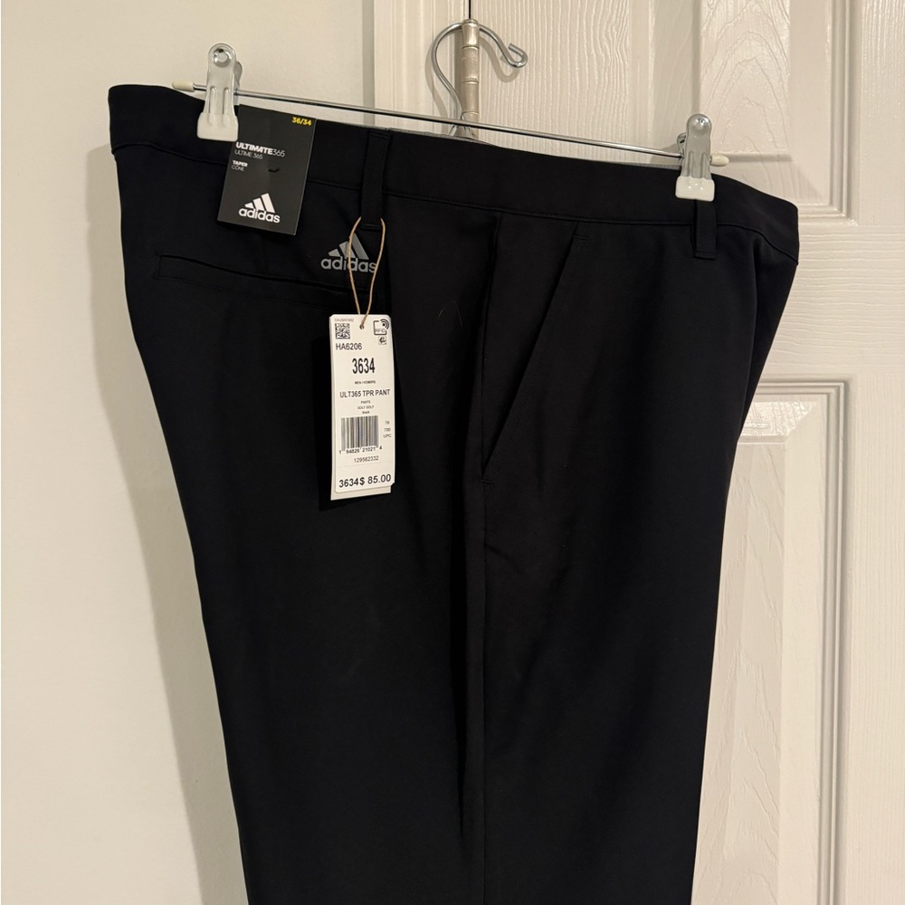 Men’s adidas ultimate365 golf pants NWT 36/34 black